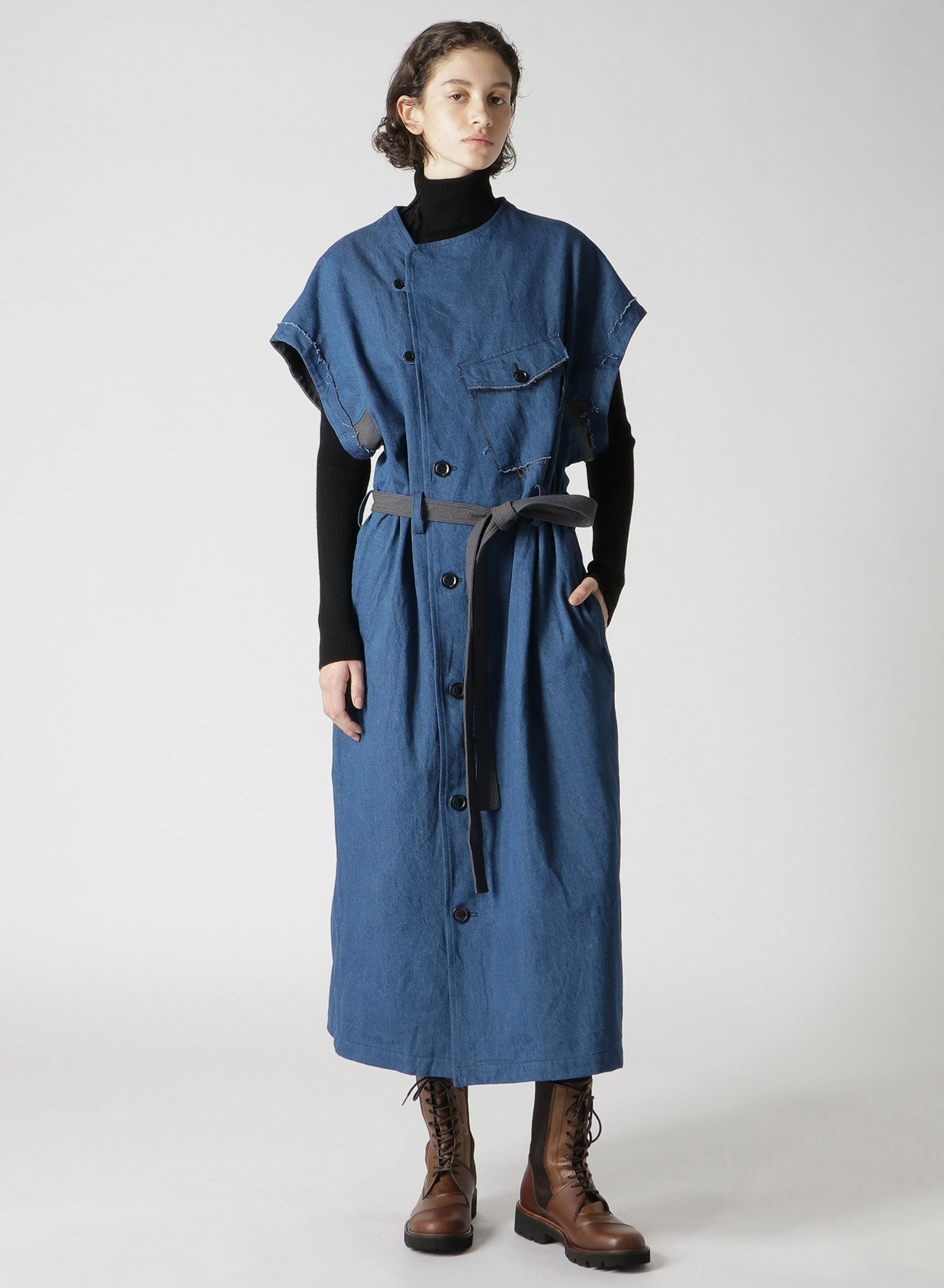 ワイズ デニムフーデットコートドレス y's HOODED COAT DRESS 【公式通販】