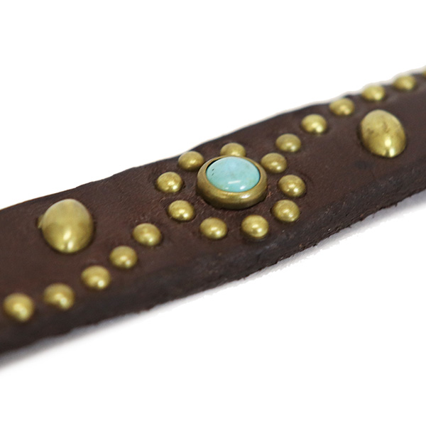 HTC(Hollywood Trading Company) Belt #SN-32 Turquoise 0.75インチ