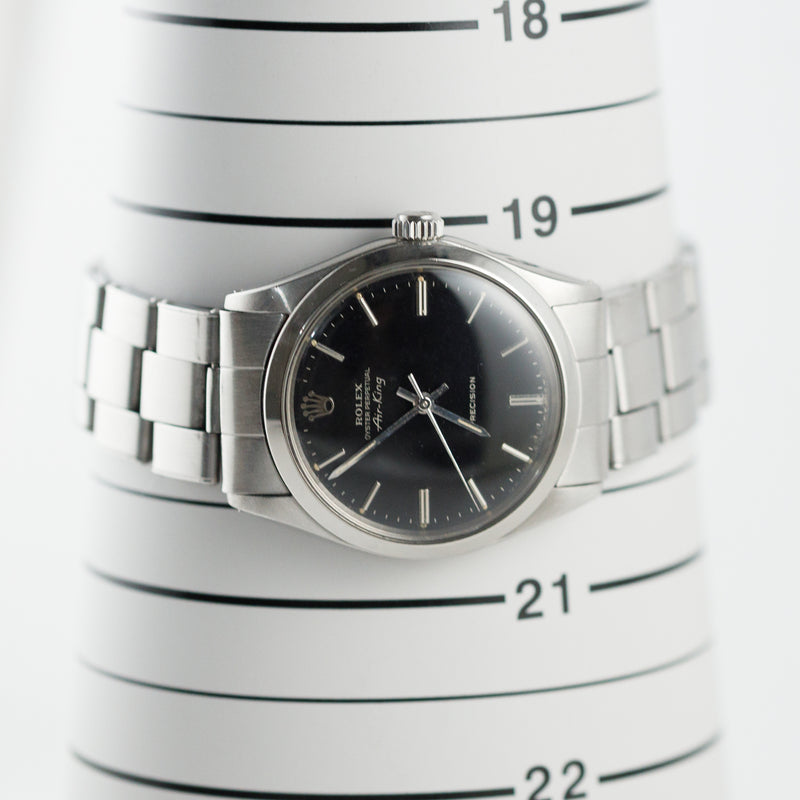 ROLEX Air-King Ref.5500 Glossy Black Glit Dial – TIMEANAGRAM
