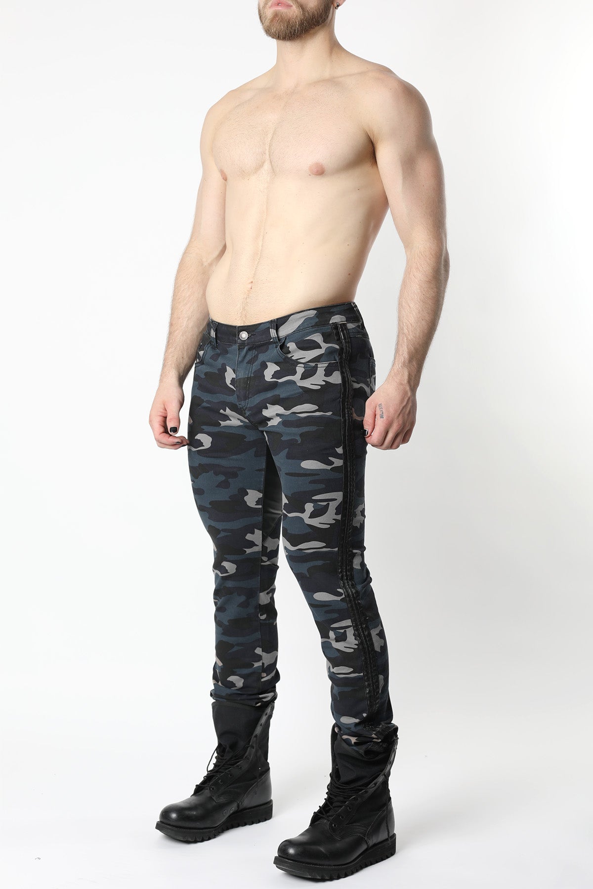 Saddle Denim Camouflage Pant **FINAL SALE** – TIMOTEO