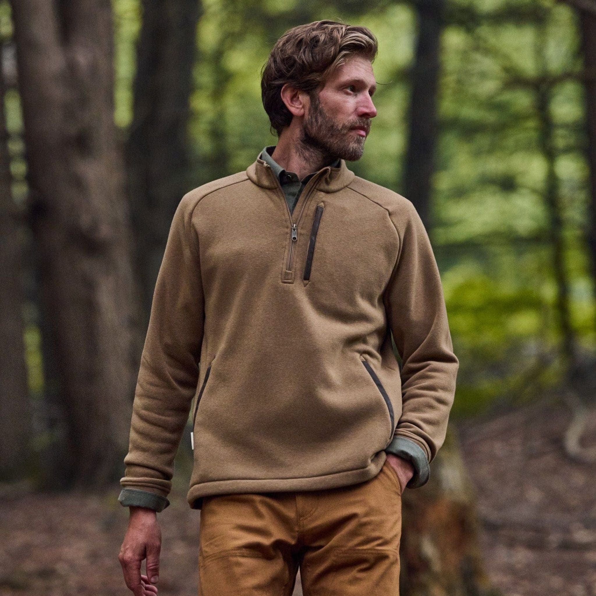 Men's Knit Quarter Zip Fleece – Tom Beckbe