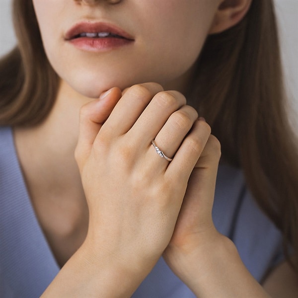 K18ホワイトゴールド リング | 111741143204 | 【公式】4℃ジュエリー