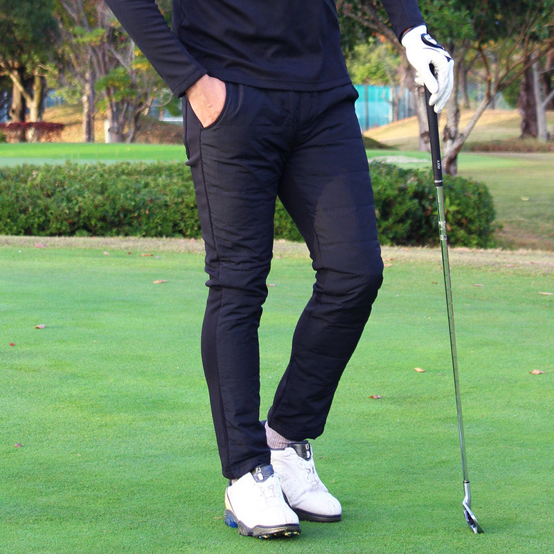 ダウンパンツ メンズ ゴルフパンツ ダウン80% 裏起毛 裏フリース