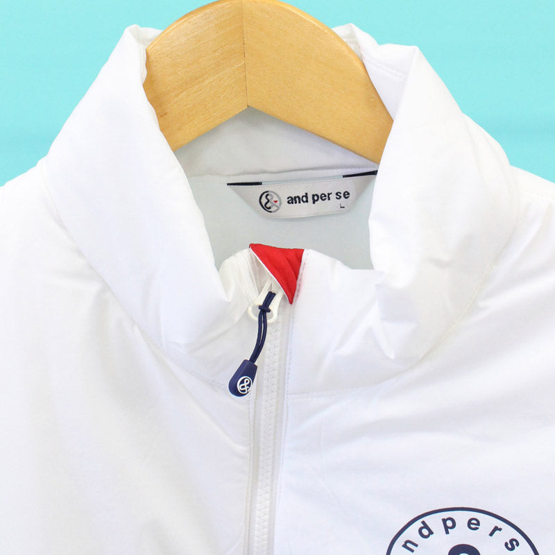 and per se アンパスィ ゴルフウェア メンズ 中綿ジャケット ブルゾン