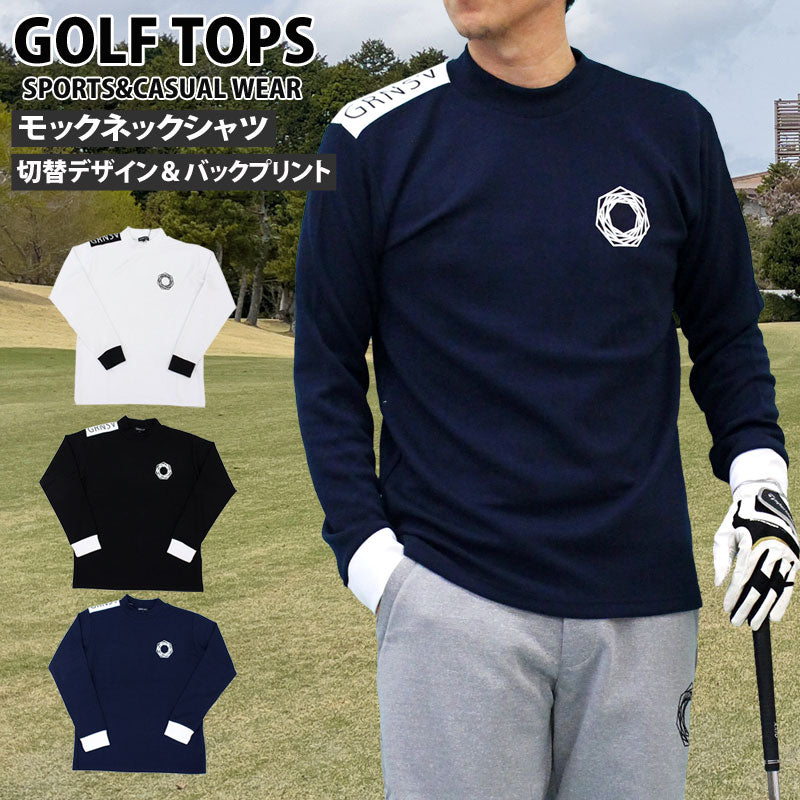 GIORNO SEVEN ジョルノセブン ゴルフウェア メンズ モックネックシャツ