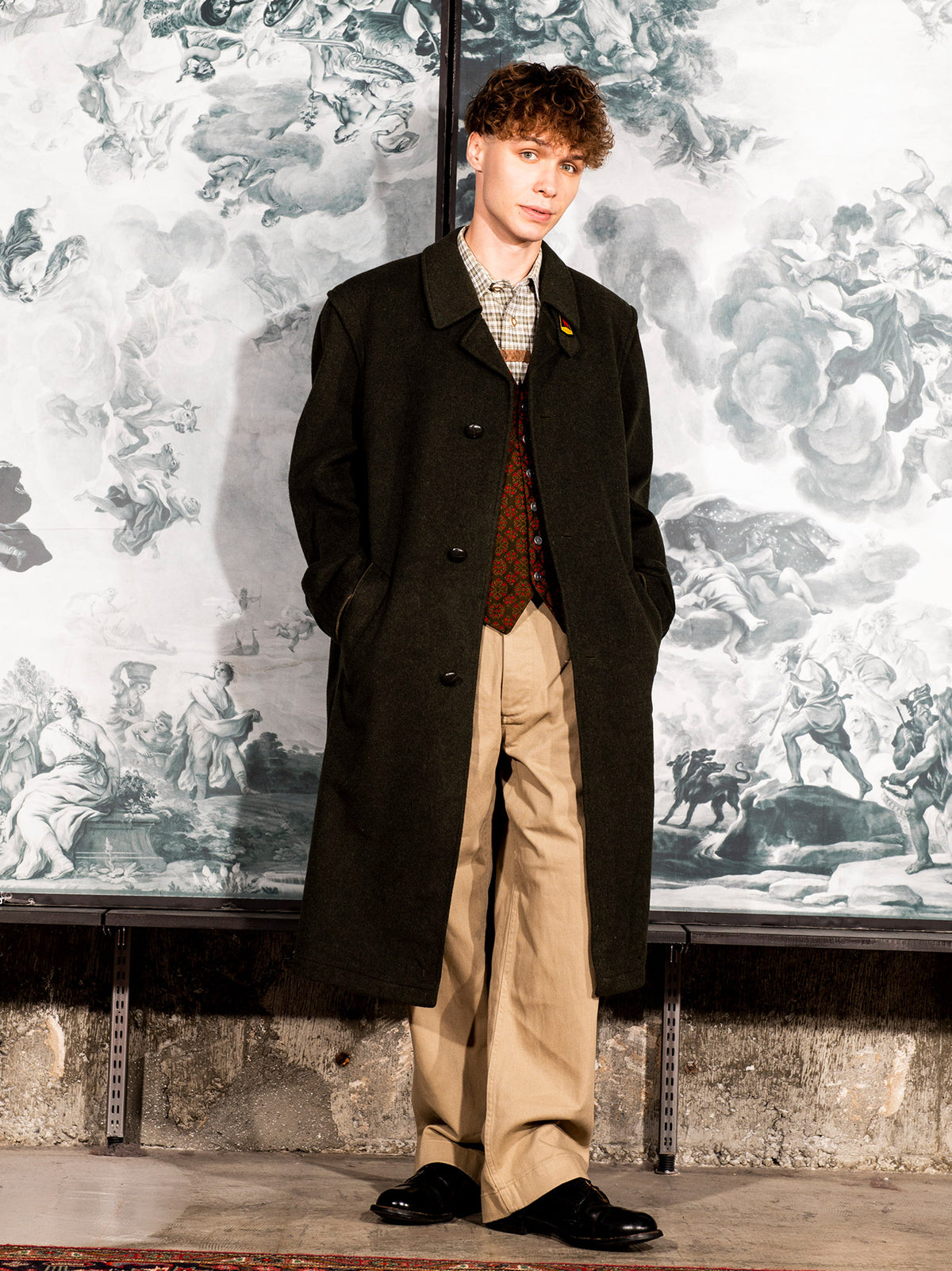 美品 ユーロヴィンテージBAVARIA LODEN wool long coat Vintage 1980s
