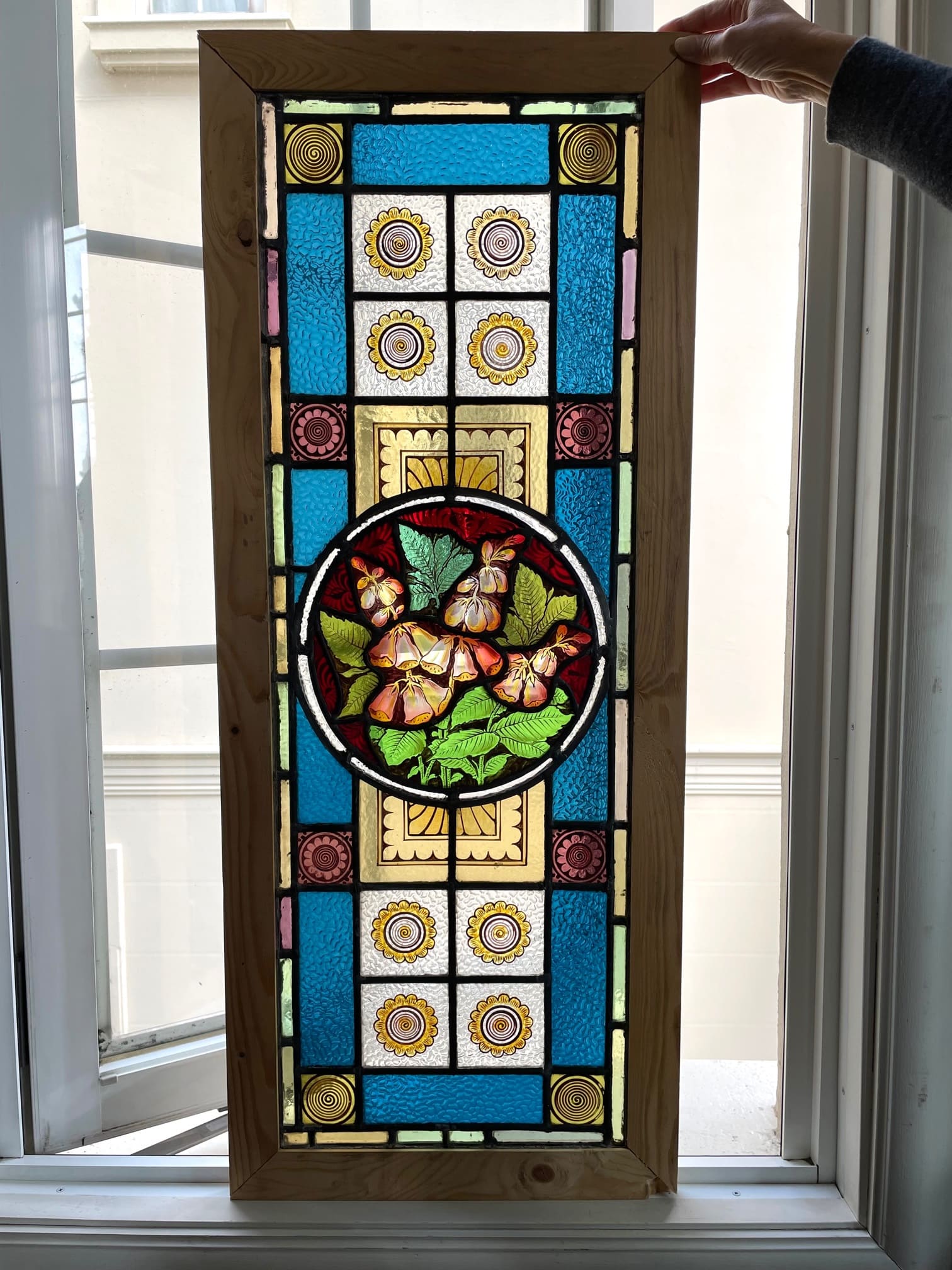 エナメル彩ステンドグラス ジキタリス se8 - 陶夢