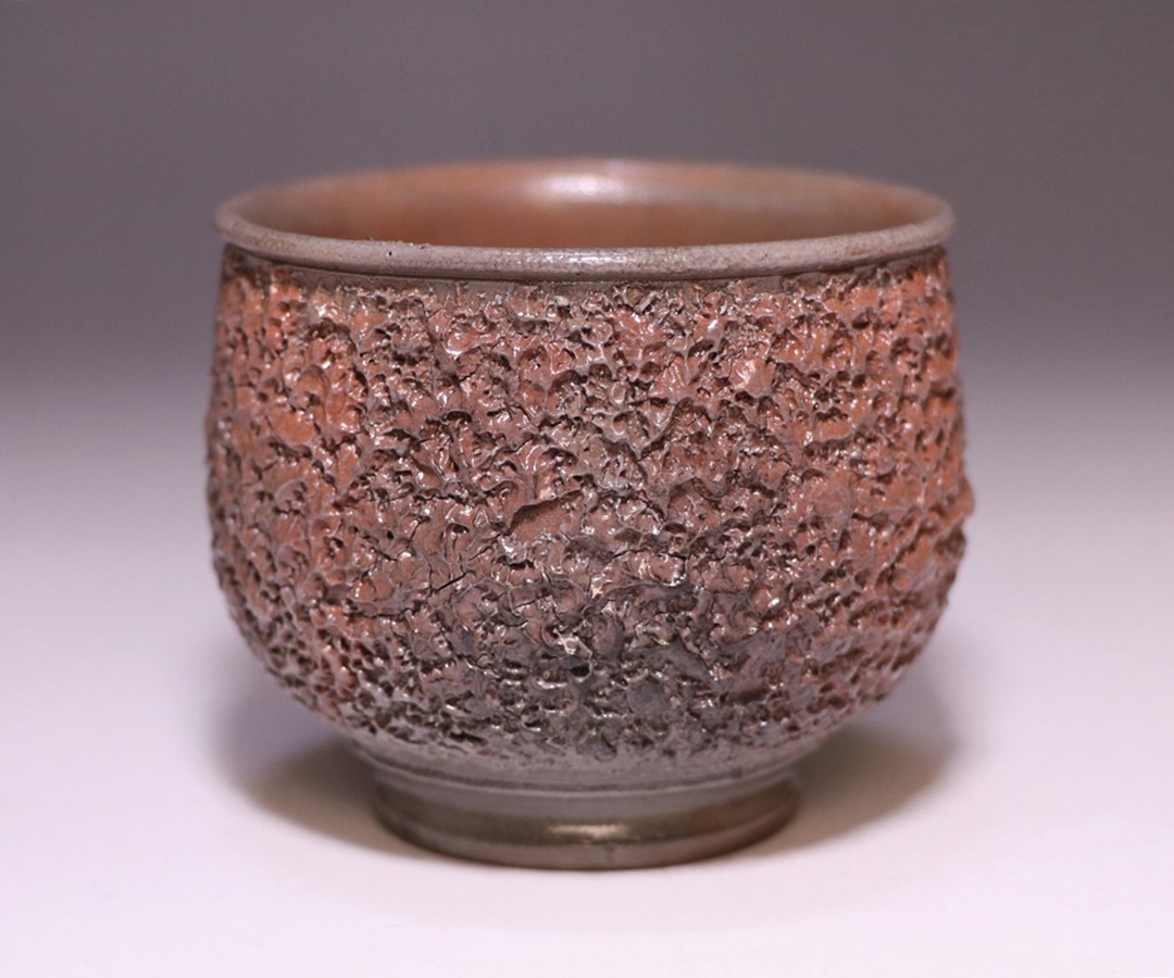 松井與之 作 「備前練上酒呑」 ～備前焼専門卸小売店 川口陶楽苑～