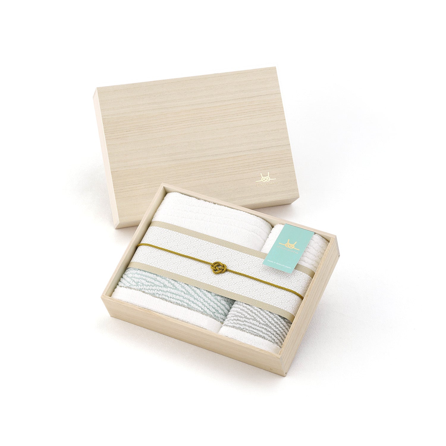 瀬戸内逸品』 しおさい ギフト（フェイスタオル×1,バスタオル×1