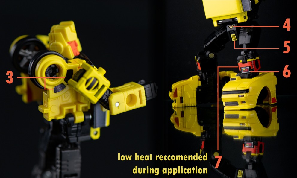 Labels & Stickers for Transformers Generations Select Hubcap - Toyhax