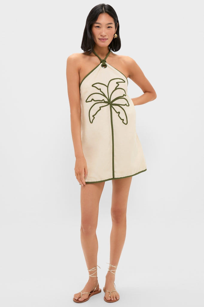 Sand Coconut Sleeveless Mini Dress | Farm Rio