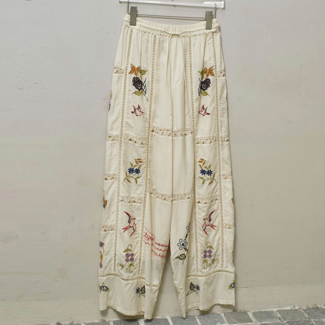 楽天市場】TODAYFUL トゥデイフル Embroidery Patchwork Trousers 刺繍