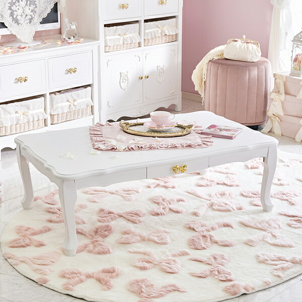 楽天市場】【直送】取っ手が選べる猫脚折りたたみテーブル大(引出付