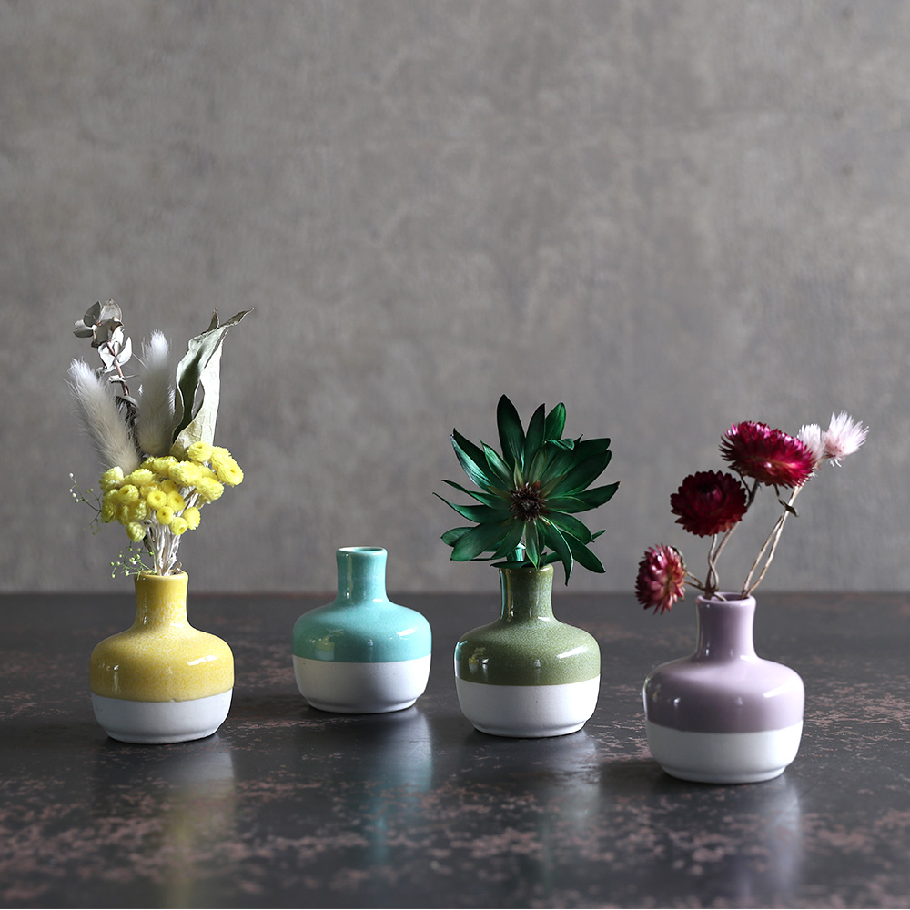 楽天市場】小さい フラワーベース 花瓶 一輪挿し シンプル カラフル