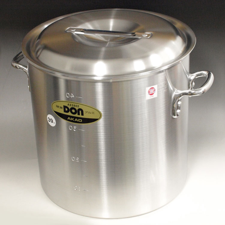 楽天市場】【お取り寄せ】アカオアルミ DON 寸胴鍋 30cm（約21リットル