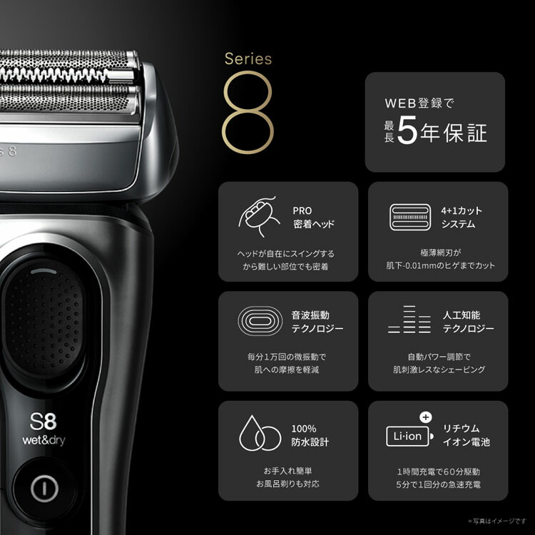楽天市場】ブラウン 髭剃り シェーバー BRAUN シェーバー シリーズ8