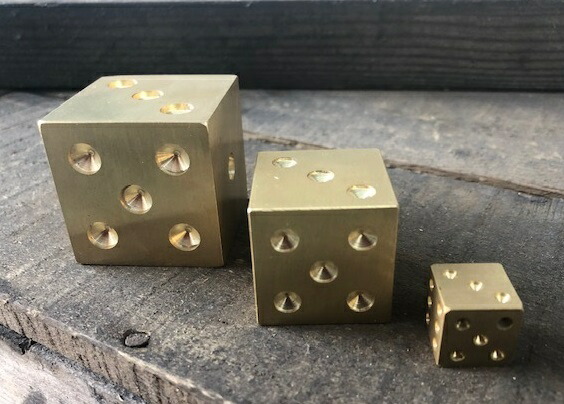 楽天市場】真鍮製メガサイコロ 1ヶ サイコロ 卓上 ダイス 日本製