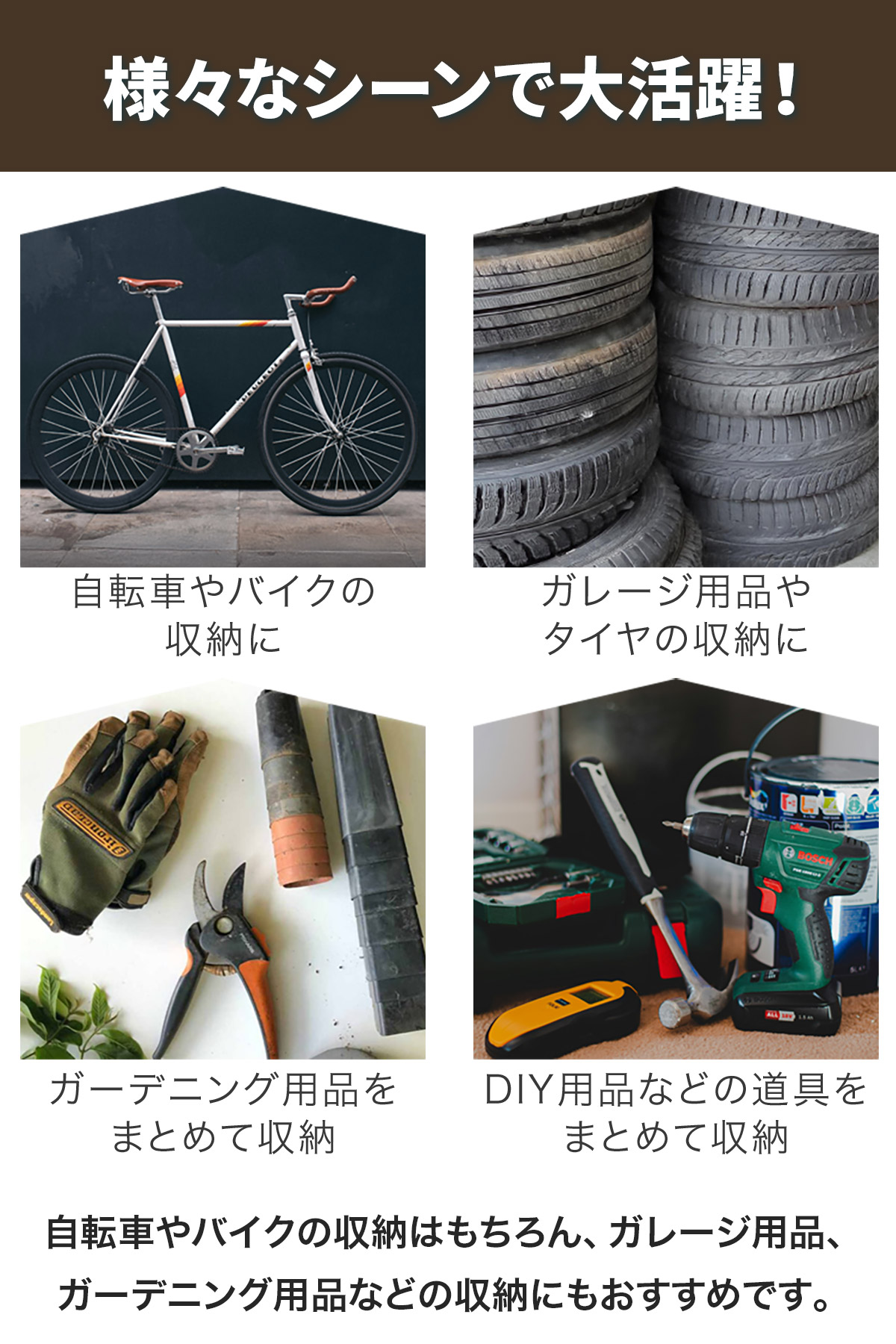楽天市場】【楽天1位】自転車置き場 サイクルポート 家庭用 1台〜2台用