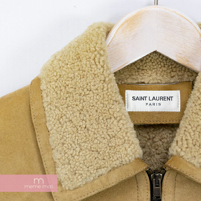 楽天市場】SAINT LAURENT PARIS 2015AW Shearling suede bomber