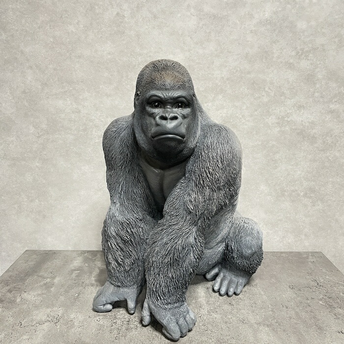 楽天市場】シルバーバック デカ黒ゴリラ 大 グッズ 高さ53cm woobia