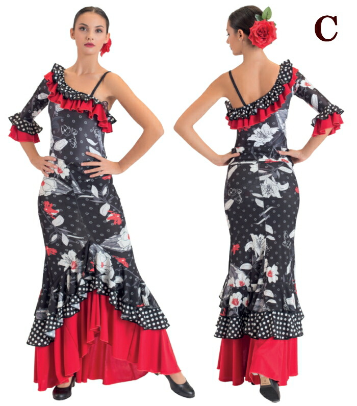 楽天市場】完売中 フラメンコ スカート 水玉 花柄 sfr70-sfr71-sfr72-r