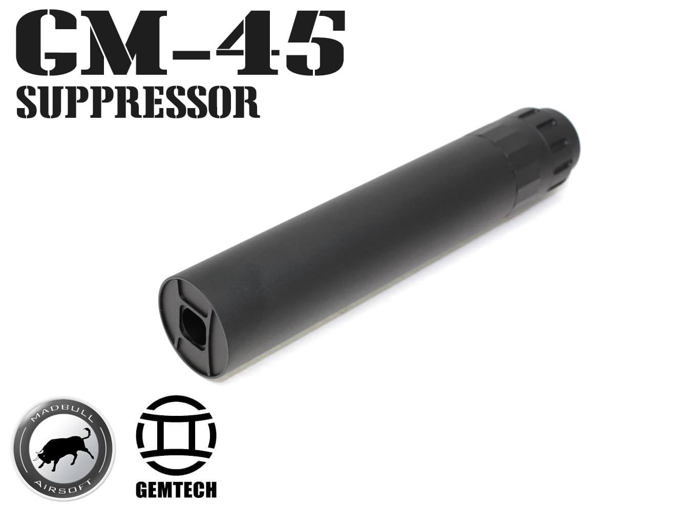楽天市場】【送料無料】MADBULL GEMTECH GM-45 サプレッサー 14mm逆