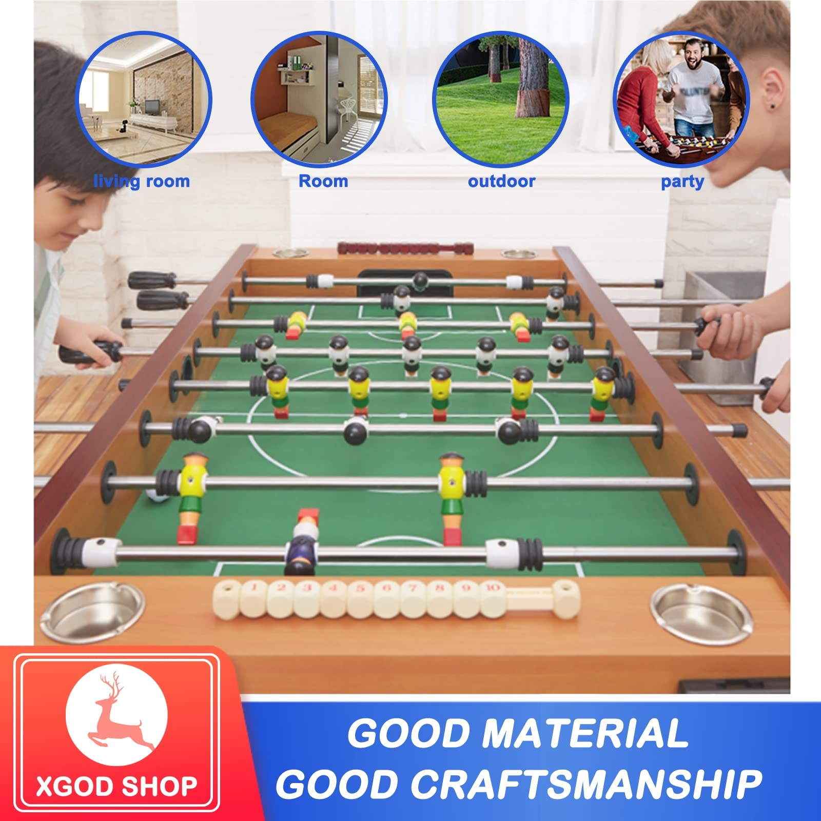 楽天市場】テーブルサッカーフーズボールテーブル55インチ、屋内用