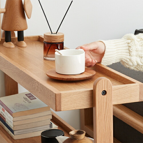 楽天市場】オープンラック オーク材 無垢材 ラック 3段 木製 フラワー