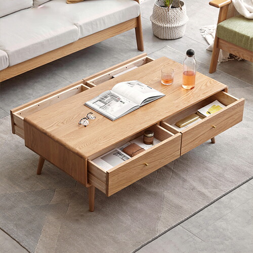 楽天市場】センターテーブル 木製 収納付きローテーブル ローテーブル