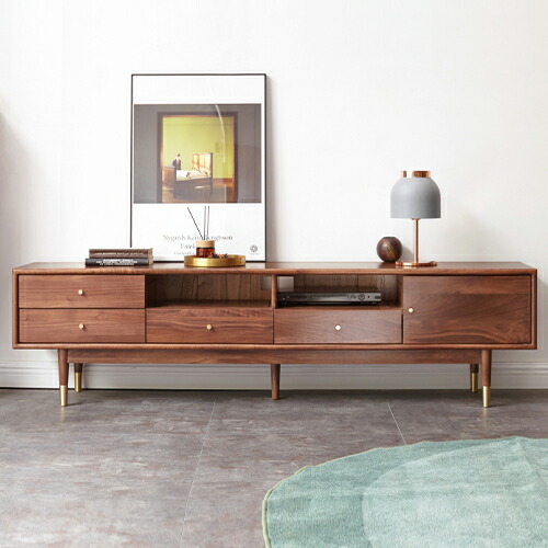 楽天市場】テレビボード ローボード テレビラック ウォールナット材