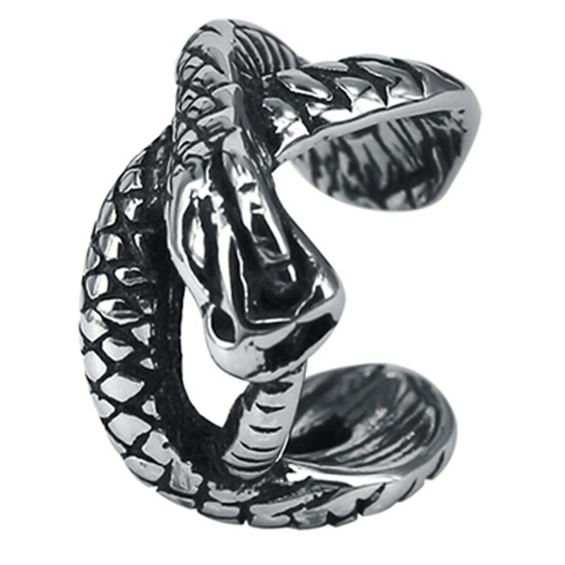 楽天市場】アナコンダステンレスイヤーカフ 1個販売 蛇 ヘビ スネイク