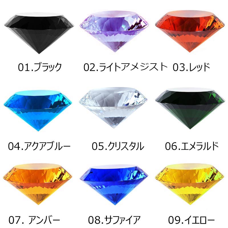 楽天市場】40mm クリスタルダイヤモンドカットガラスディスプレイ