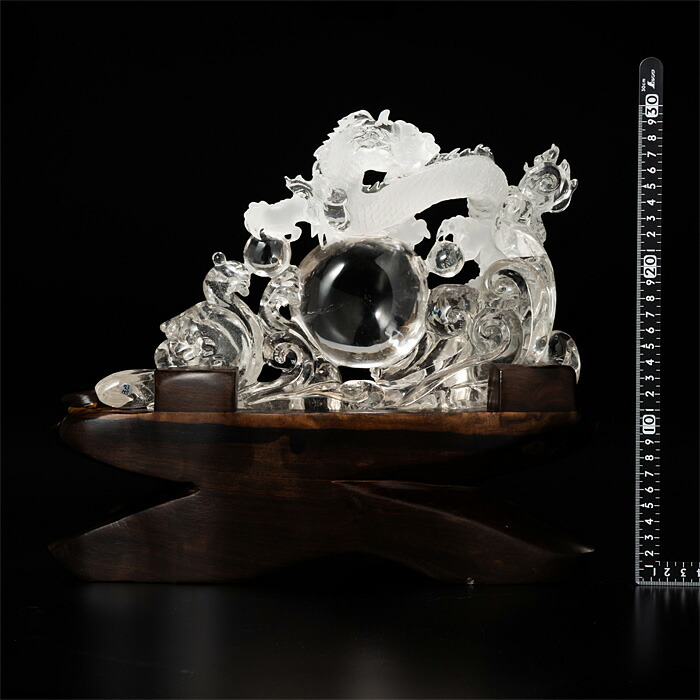 楽天市場】水晶 彫刻 龍 台付 （ブラジル産 水晶） No.92 : 神棚 神具
