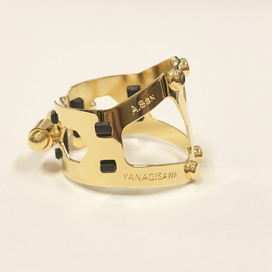 Yanagisawa SIXS リガチャー ゴールドメッキ ソプラノサックス