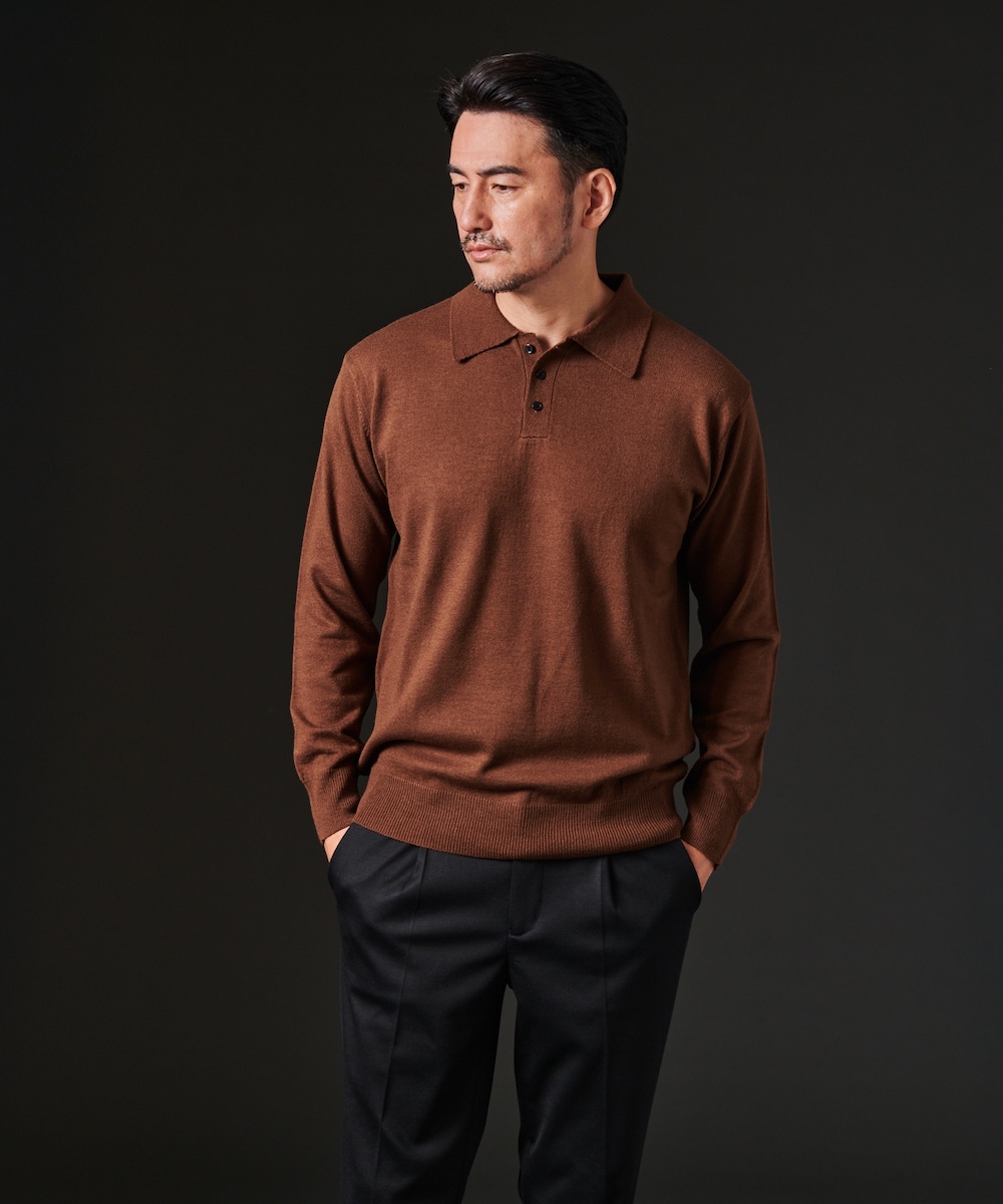 楽天市場】【公式】 ウォッシャブルニットポロ HIROKO KOSHINO ニット