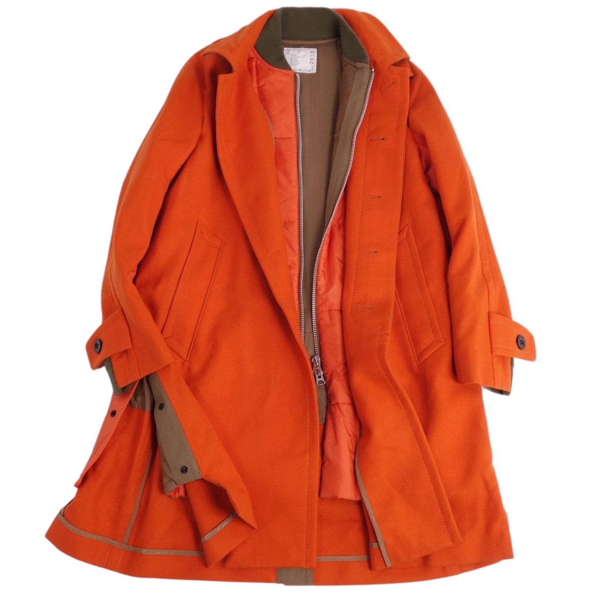 楽天市場】【新品同様】サカイ Sacai コート 21AW ステンカラーコート