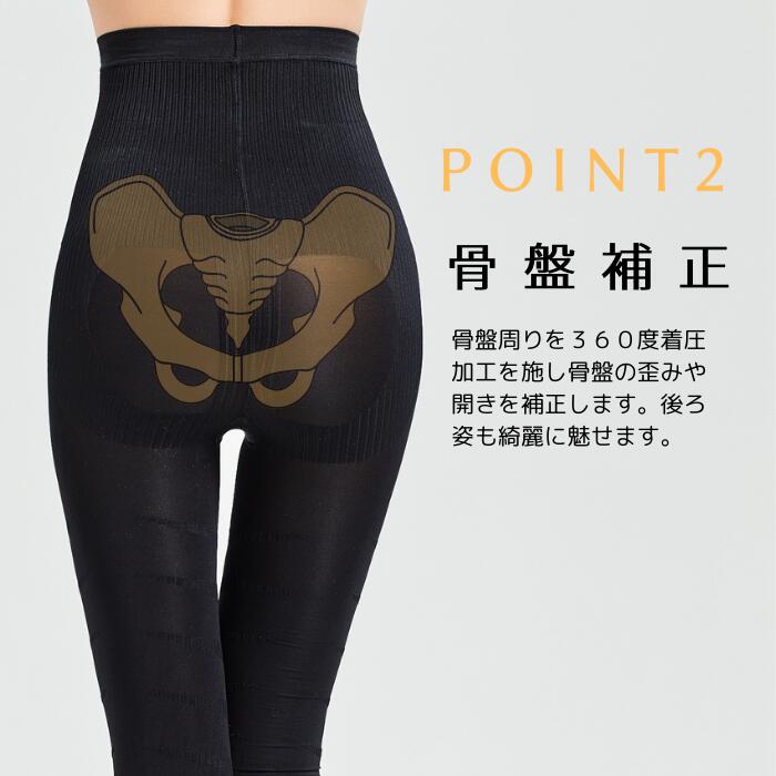 楽天市場】骨盤矯正 ハイウエスト 骨盤サポート 加圧スパッツ 着圧