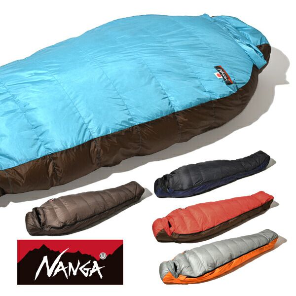 美品NANGA ダウンシュラフ オーロラテックス600DXブルー 美品NANGA