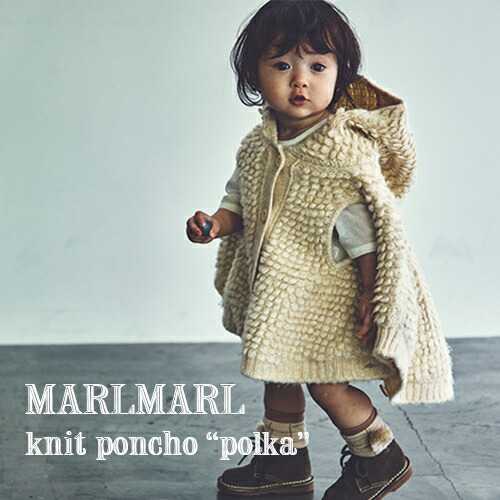 楽天市場】【全2色】MARLMARL マールマール：ニットポンチョ polka