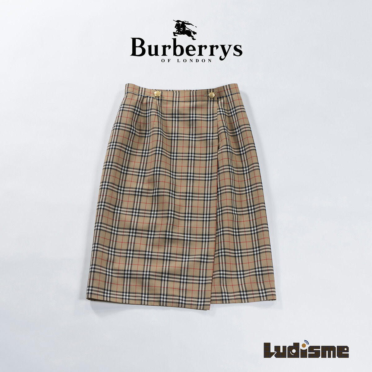 楽天市場】バーバリー 巻きスカートの通販