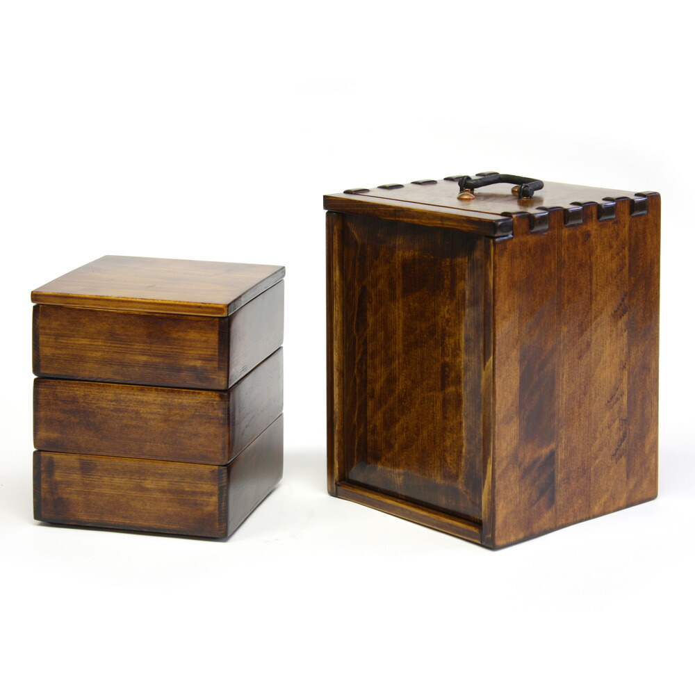 楽天市場】遊山箱（槍鉋／やりがんな・漆） 弁当箱 木製 サイズ：外寸