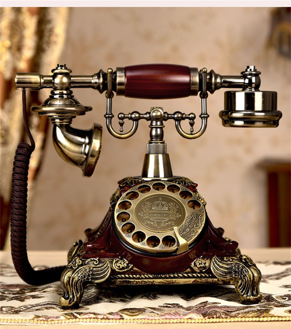 楽天市場】アンティーク電話機 レトロ電話機 有線電話 回転ダイヤル式