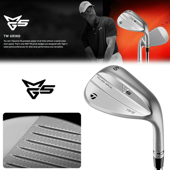 楽天市場】テーラーメイド 2025 MG5 Tiger Woods Grind Satin Chrome