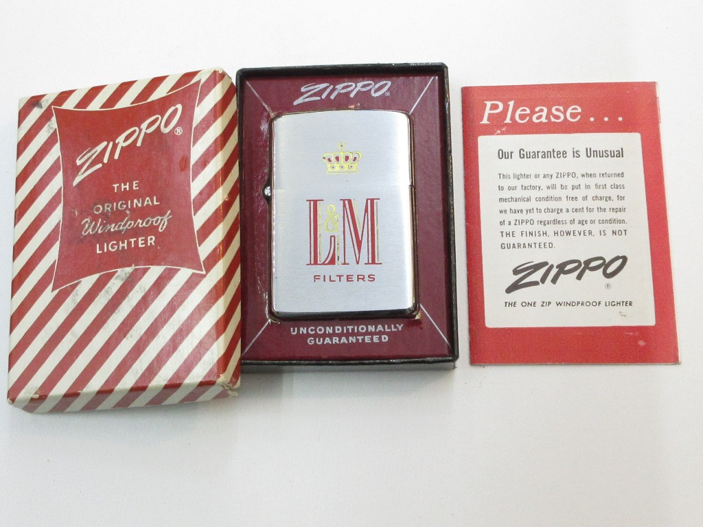 楽天市場】ビンテージZipp L&M タバコ 1959年製未使用 箱付き (A-911
