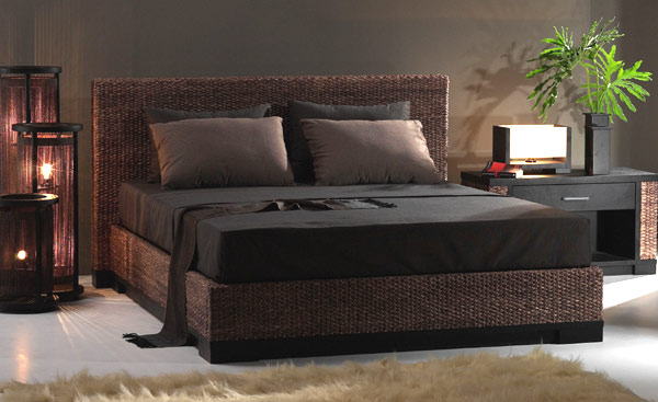 楽天市場】高品質 ウォーターヒヤシンス ベッド クイーン ベット