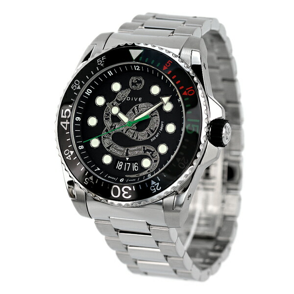 楽天市場】グッチ ダイヴ 45mm スネーク 蛇 腕時計 メンズ YA136218