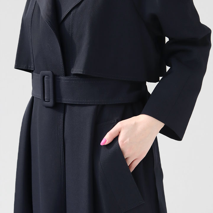 楽天市場】Ballsey(ボールジィ) ウールギャバジン ガウンコート(11-08