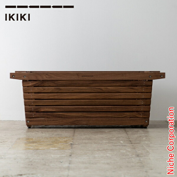 楽天市場】IKIKI（イキキ） シェルフコンテナ L ウォールナット 040100