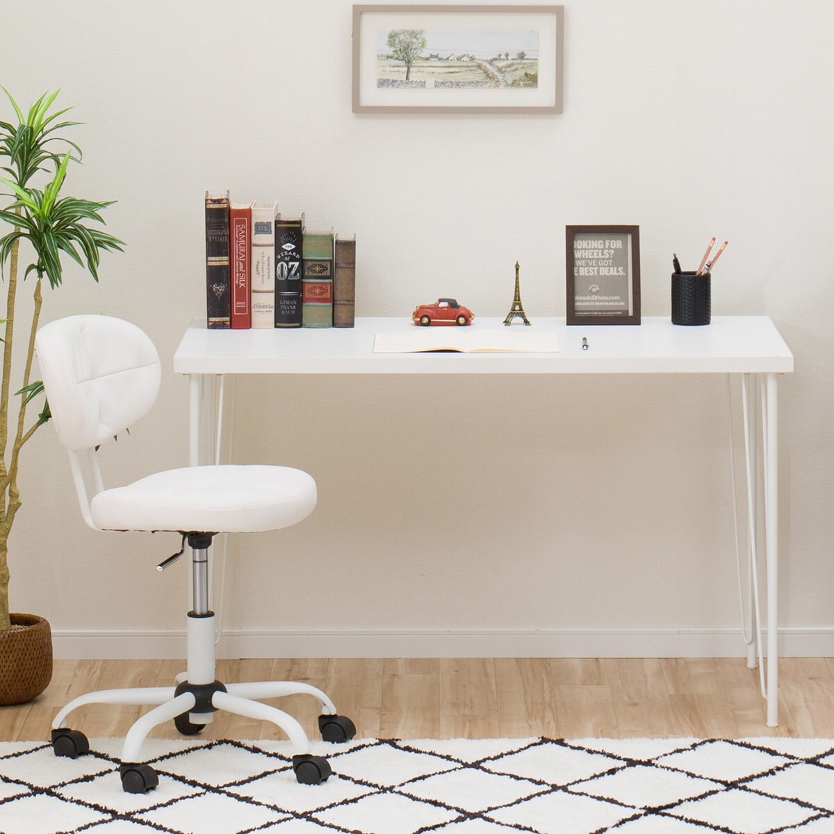 楽天市場】デスクプレフェセット (天板100WH/ワイヤーレッグ69WH