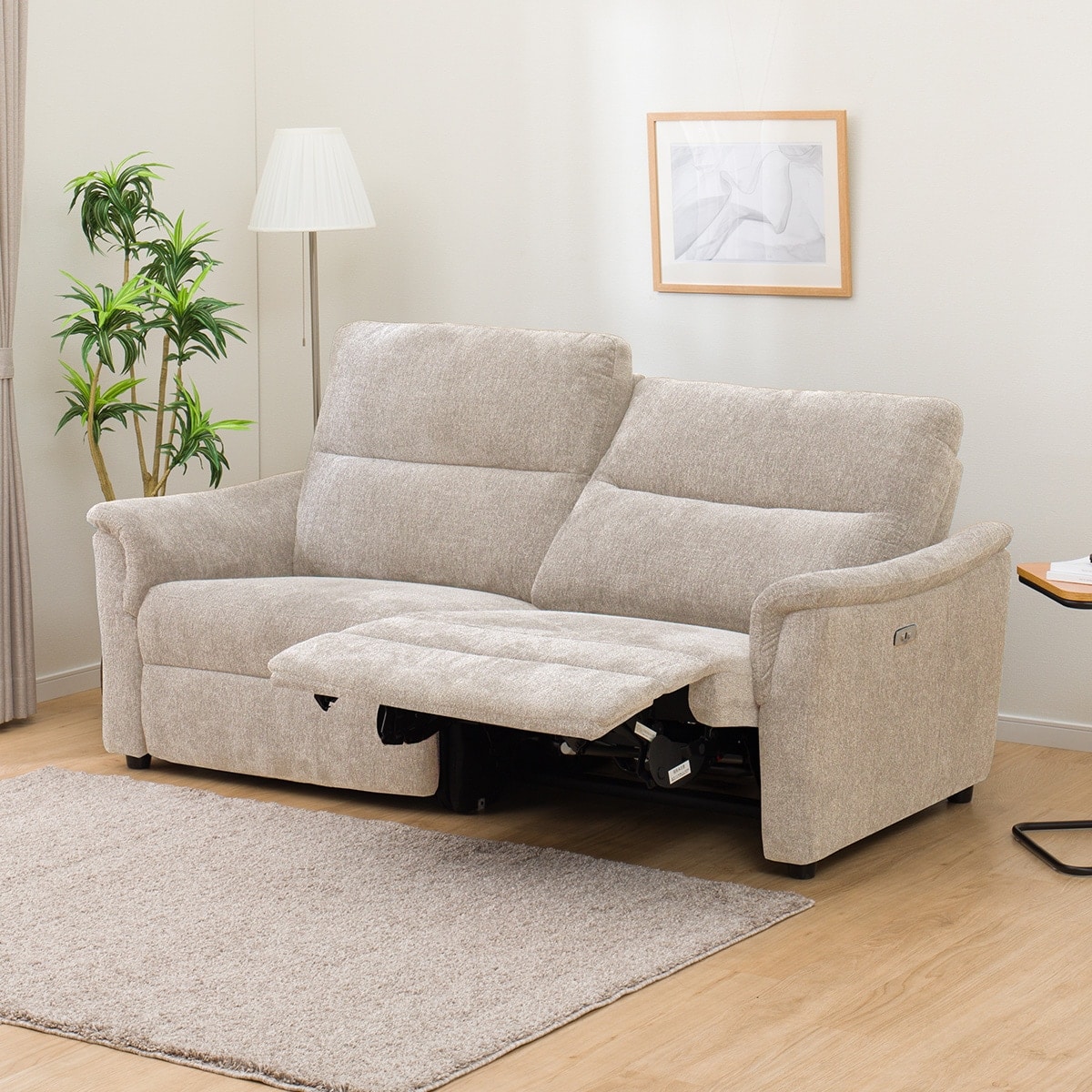 楽天市場】電動布張りリクライニングソファ(KK6133)【配送員設置商品